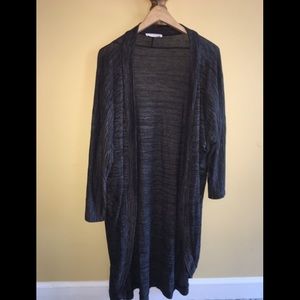 Body Central Long Grey Cardigan